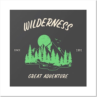 Wilderness Adventure Hiking Camping Outdoors Posters and Art